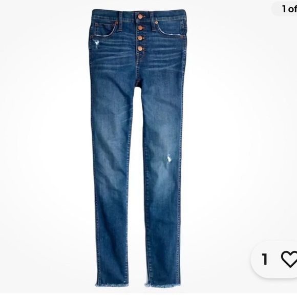 MADEWELL | 10" High-Rise Skinny Jeans in Hanna Wash - Picture 6 of 6